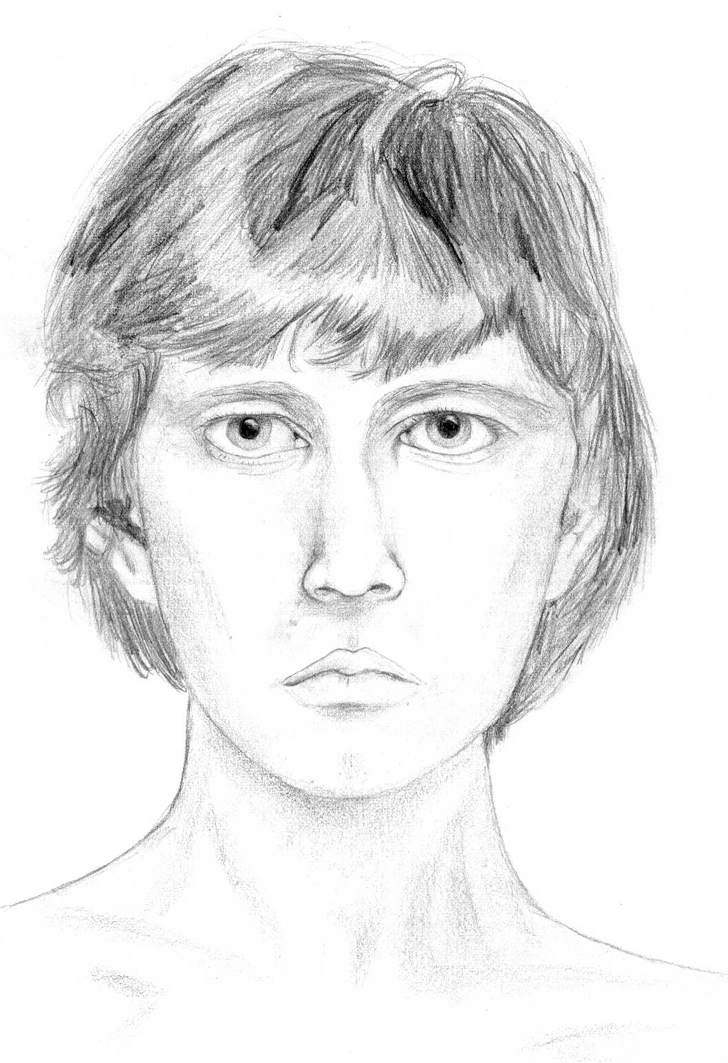 Self-portrait, pencil